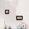 DWUENT 1pc Double Socket Surround 7.5x15.5cm - Matte Black Socket