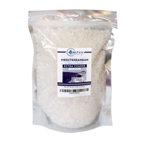 Mediterranean Sea Salt, Extra Coarse Grain 1 lb.