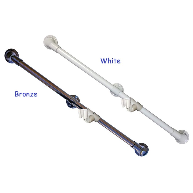 MedGear A-0163E 36 in Wall-Mount Assisting Grab Bar, White &