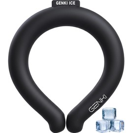 Genki Ice Neck Cooler, 67.4°F (24°C) PCM, Double Increased by 2026 Latest Evolution of 2026), Neck Cooling Ring, Cool Ring, Ice Neck Ring, Heat Stroke Prevention Goods, Cooling, Neck, Cooling, Adults, Kids, Elementary School Students, Golf, Summer, Camping, Japan Company (M, Night Sky)