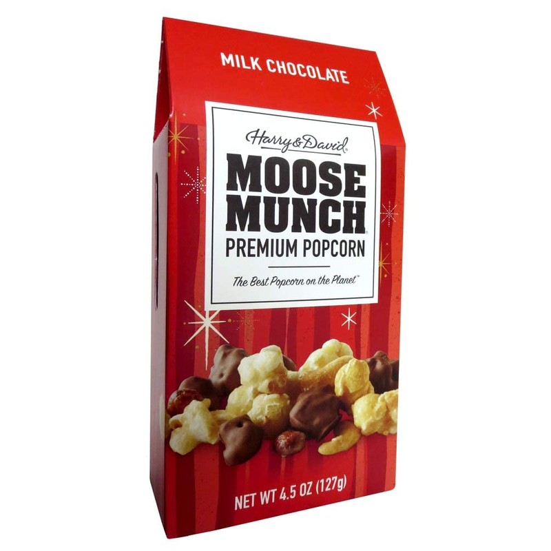 Harry & David Moose Munch Milk Chocolate Premium Popcorn Holiday