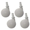 MUJI 15523788 Caster for Polypropylene Storage Case, Set of 4,