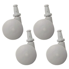 MUJI 15523788 Caster for Polypropylene Storage Case, Set of 4, Transparent, Approx. Width 1.4 x Depth 1.4 x Height 2.4 inches (3.5 x 3.5 x 6 cm), Wardrobe Case, Storage Box
