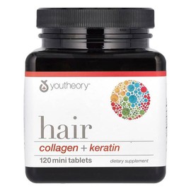 Eutheory Hair Collagen 3000mg Keratin 500mg Biotin 3mg Mini 120 Tablets / 유씨어리 헤어 콜라겐 3000mg 케라틴 500mg 비오틴 3mg 미니 120정