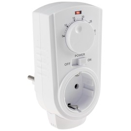 Socket Thermostat, Max. 3500 W, On/Off/Auto, 230 V for Heating and Cooling Devices