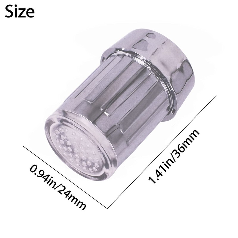 3-Color Temperature Sensitive Gradient LED Water Faucet Light Water Stream