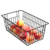 SANNO Metal Wire Storage Baskets, Farmhouse Baskets Large Refrigerator Freezer