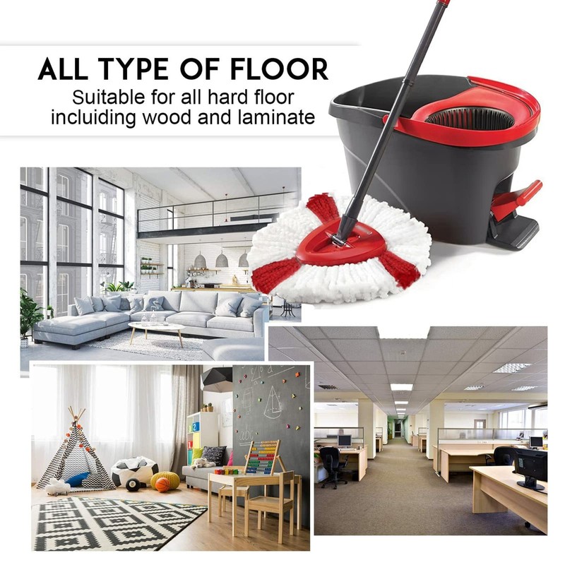 6Pack Spin Mop Refill Replacement Head Compatible with Ocedar and