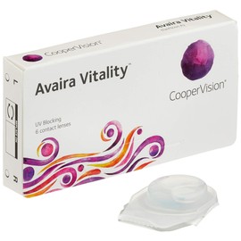 Coopervision Avaira Vitality spheric, Monatslinsen weich, 6 Stück / BC 8.4 mm / DIA 14.2 mm / -0.75 Dioptrien