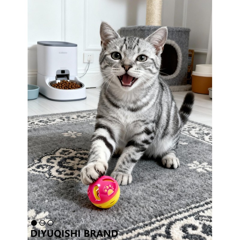 DIYUQISHI 6-Pack Cat Toy Balls for Active Cats and Kittens,