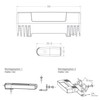 LED-MARTIN NP6 Front Flasher - Blue - ECE-R65 Class 2