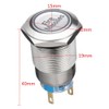 ESUPPORT 12V Momentary Car Vehicle Blue LED Light Headlight Push