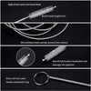 6 Pcs Refrigerator Drain Hole Remover Cleaning Brush Tool Kit,