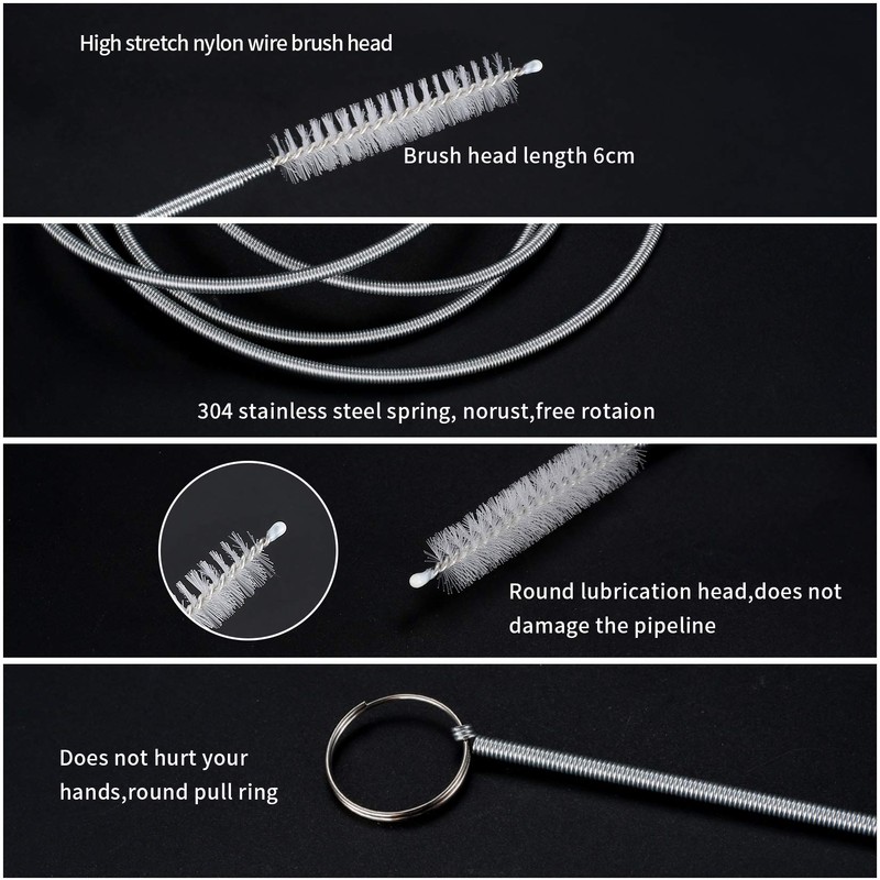 6 Pcs Refrigerator Drain Hole Remover Cleaning Brush Tool Kit,