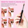 BQAN UV Gel Nail Brush Oval Short 2Pcs for French