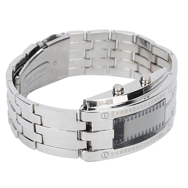 Men's Watch Fashion Exquisite Waterproof Alloy Men's LED Watch with