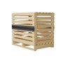 Greaton, Wooden Stackable Shipping Crate with Slatted Heavy Duty Structure,