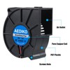 AEDIKO 2pcs 75 mm Blower Fan 75 x 30 mm