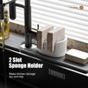 Slow Slog Double Sponge Holder, 2 Slot Diatomite Stone Sponge