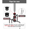 Garbuildman Pole Stabilizer Stand Applies to 1.41"/1.81”/2.12” Poles with 2