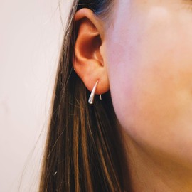 Philip Jones Sterling Silver Teardrop Earrings