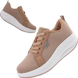 Roltte - Zapatos para caminar para mujer, con cojín de aire, zapatos de enfermera, antideslizantes, calcetines de trabajo, tenis de servicio de alimentos, tenis de plataforma, cómodos zapatos ligeros,