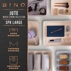BINO | Woven Plastic Basket | Large (Natural Grey), 3-Pack