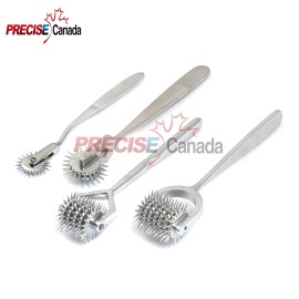PC INSTRUMENT 4 Pcs Wartenberg Pinwheel 1 3 5 & 7 Prong Surgical Diagnostic Instruments