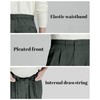 Susclude Baggy Dress Pants Men Old Money Pleated High Waist