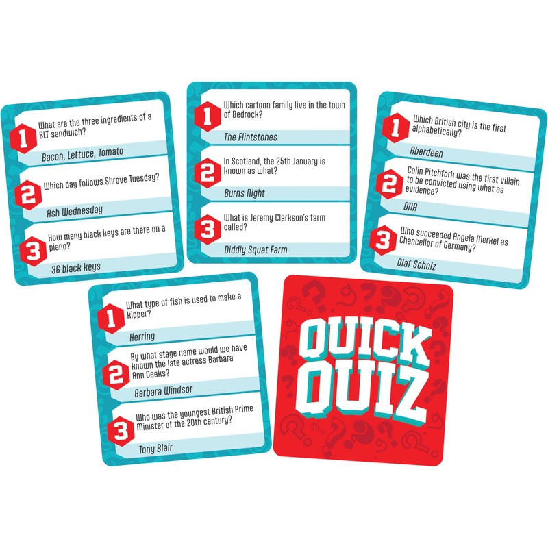 Cheatwell Games Quiz Cube Quick Quiz | Trivia Game With
