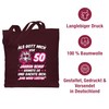 Shirtracer - Cotton Bag - 50th Birthday - When God