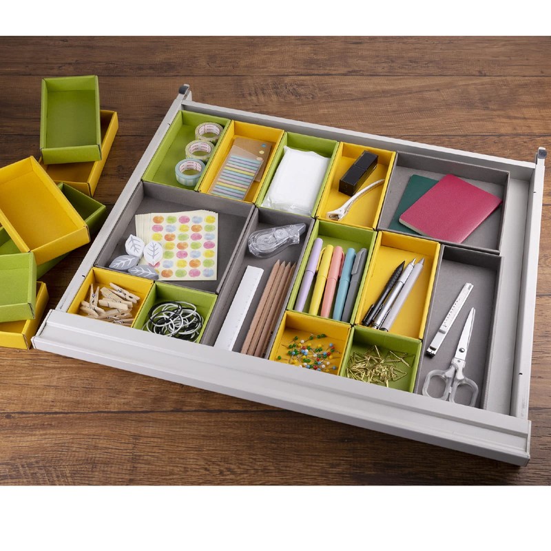 yamapac SHIKI® Drawer Clean Organizer, Shallow Type, Black x Black,