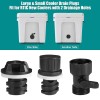 WADEO Drain Plug Hose Connection Compatible with YETI Tundra Cooler