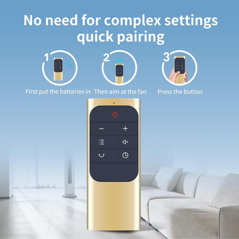 Snrigw Replacement Remote Control for Dreo DR-HTF005S Compatible with 42