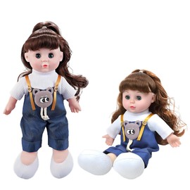 Fuwraixis Musical Doll with Moving Eyes, Makes 3 Types of Music, 13 Inches