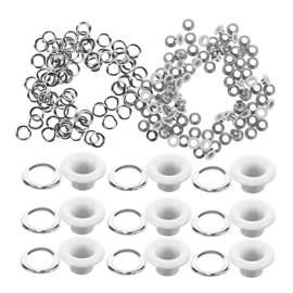 Gadpiparty 50pcs Metal Eyelets Grommets with Washers for DIY Projects Clothing Leather and Shoes Construction Easy Installation Versatile Use for Crafts and Repairs