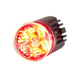 Unicorn Lighting EC01 Hideaway Warning Emergency Strobe Light Surface Mount [SAE Class 1] [IP68] for Police and Tow Truck Construction Vehicle Red