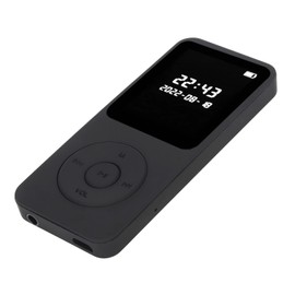 Reproductor MP3 MP4, Reproductor de Música BT 5.0, Reproductor de Música HiFi Digital Portátil con Cancelación de Ruido Ultra Delgado, Altavoces HD Integrados, Pantalla LCD de (Con tarjeta de memoria 64G)