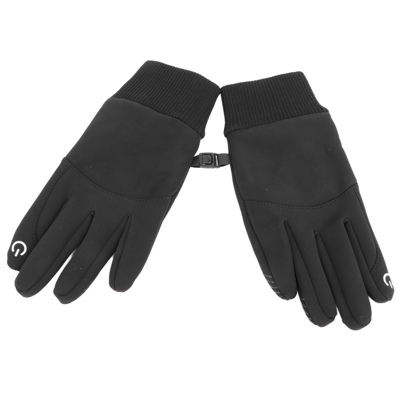 1 Pair Black Unisex Cycling Gloves Waterproof Skiing Non Slip