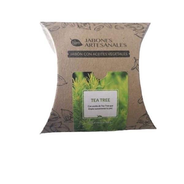 Blen, jabón artesanal Tea Tree con aceite de coco 100
