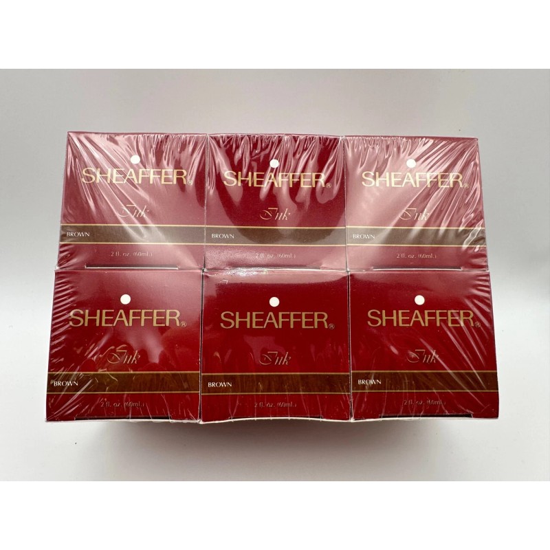 SHEAFFER SKRIP BROWN UNOPENED ORIGINAL FOUNTAIN PEN INK 60ML BOTTLE