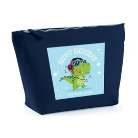 Hippowarehouse Dinosaur Cousin Printed Make up Cosmetic wash Bag 18x19x9cm