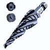 toolant Four Spiral Flute Cobalt Step Drill Bit(Pro), 1/8"-1/2" Impact