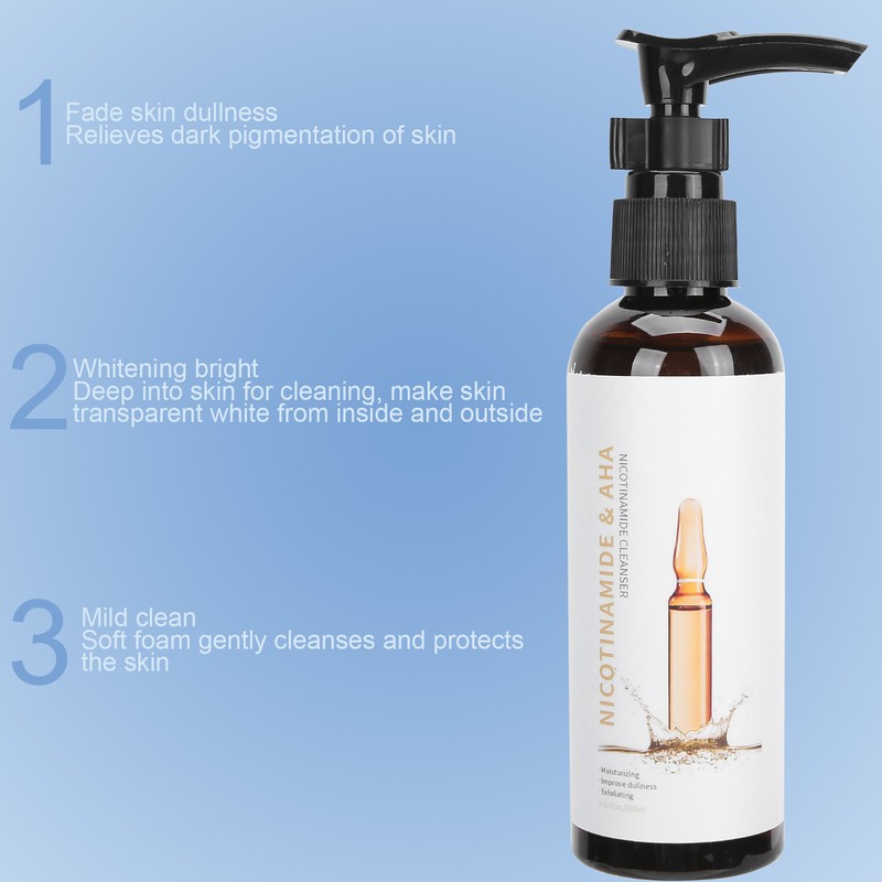 100ml Nicotinamide Facial Cleanser Deep Cleansing Oil Control Acne Removal