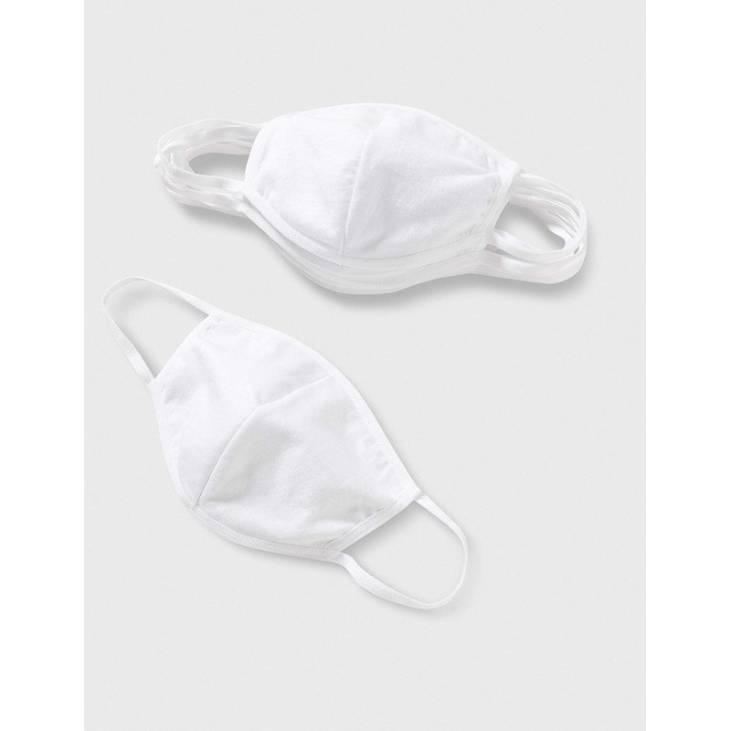 FM London Accessories MaskFiftyTR Face Mask, White, 50 Count (Pack