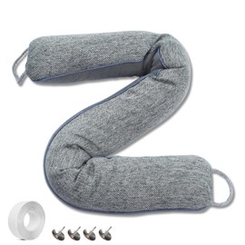 nzzs Door Draft Stoppers for Bottom of Door, 36 Inch Weighted Door Draft Stopper, Door Noise Blocker, Heavy Under Door Draft Blocker (Grey, 36 Inch)