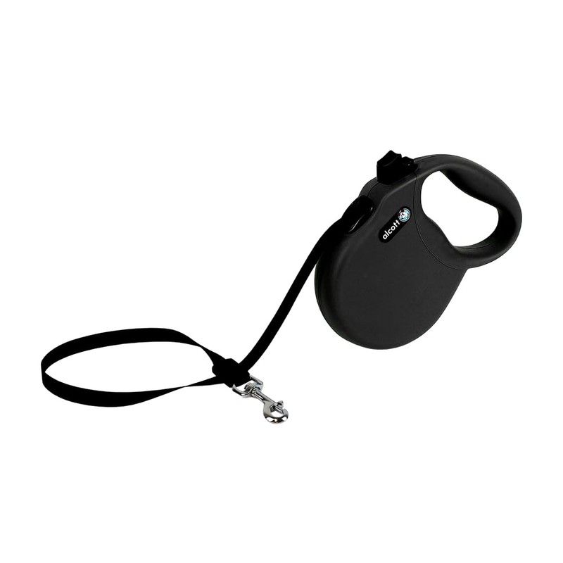 Alcott Wanderer Retractable Leash, Small, Black