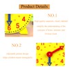 BeoTnp Learning Clock For Kids, 2 Pcs Teaching Clocks For
