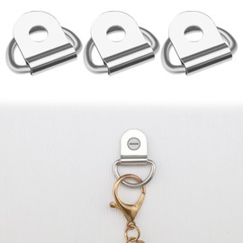 SG Store 20Pcs D Ring Lashing Eyelets Body Tie Down Rings Stainless Steel D-ring Lashing Straps Accessories for Trucks Trailers Pickups Boats Motorcycles Silver