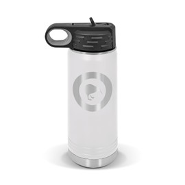 RDW New Zealand Roundel Water Bottle 20 oz - Laser Engraved w/Flip Top Removable Straw - Polar Camel - Stainless - Vacuum Insulated - Drinkware - air Force Aviation - White